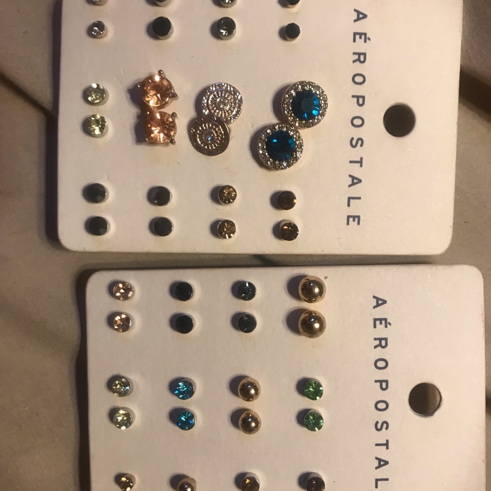 24 stud earrings. FREE WITH BUNDLE PURCHASE